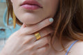 Solid Gold Olive Leaf Ring, Handmade Nature Jewelry, Organic Tree Band, Boho Gift for Success & Health, Real Gold (9K, 14K, 18K)