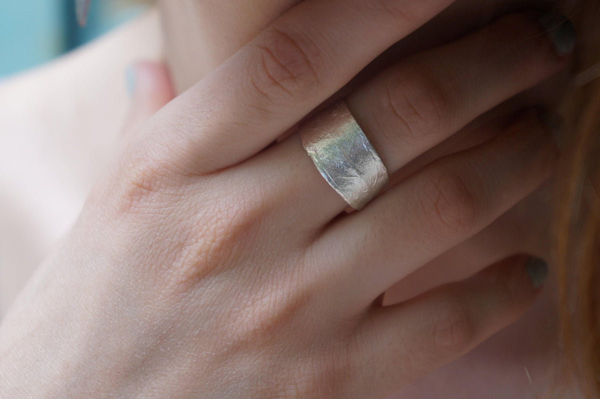 Solid Gold Olive Leaf Ring, Handmade Nature Jewelry, Organic Tree Band, Boho Gift for Success & Health, Real Gold (9K, 14K, 18K)